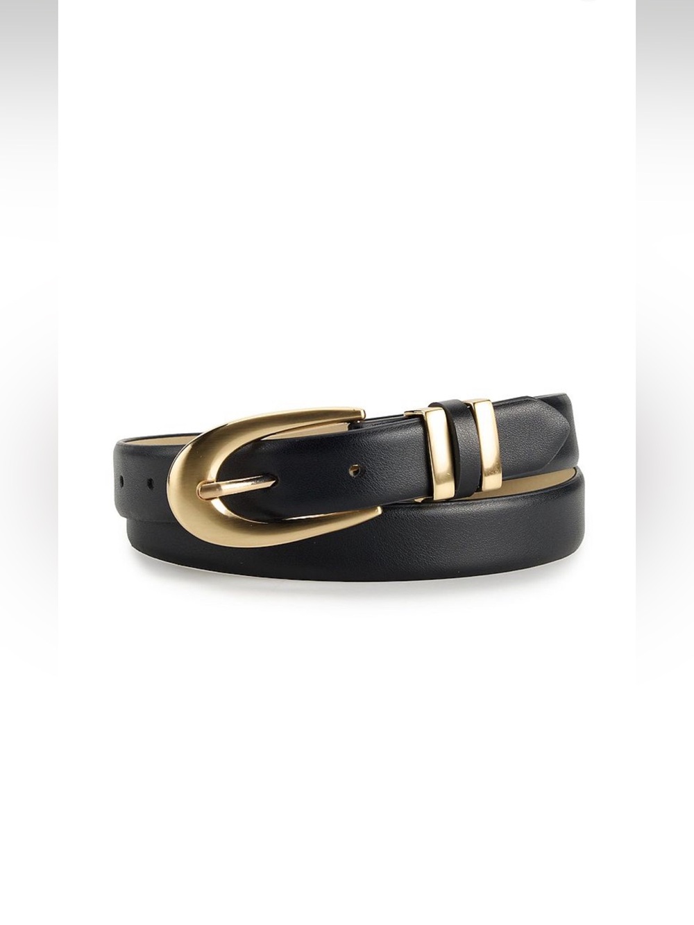 NWT Nine West Women's Black Belt Sz S